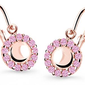 Cutie Jewellery Dětské náušnice z růžového zlata C2750-10-X-4 růžová