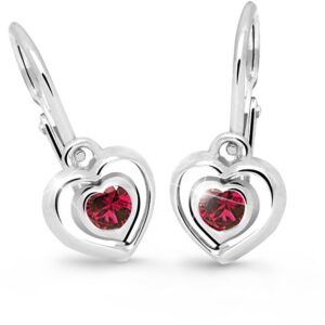 Cutie Jewellery Dětské srdíčkové náušnice C2752-10-X-2 červená