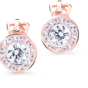 Cutie Jewellery Něžné náušnice pecky s třpytivými zirkony Z8028-30-10-X-4