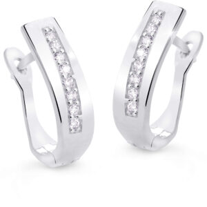 Cutie Jewellery Úchvatné náušnice s třpytivými zirkony Z8018-55-10-X-2