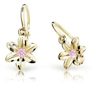 Cutie Jewellery Zlaté dětské náušnice C1993-10-X-1 růžová