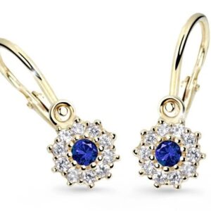 Cutie Jewellery Zlaté dětské náušnice C2749-10-X-1 modrá