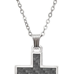 Emporio Armani Pánský ocelový náhrdelník Kříž EGS1705040