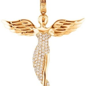 Engelsrufer Pozlacený stříbrný přívěsek Anděl se zirkony ERP-ANGEL-G 5