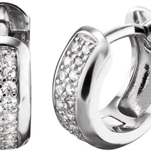 Engelsrufer Stříbrné kruhové náušnice se zirkony Anna ERE-ANNA-ZI-CR