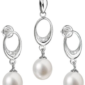 Evolution Group - Pavona Set stříbrných šperků s pravými perlami Pavona 29040.1 (náušnice
