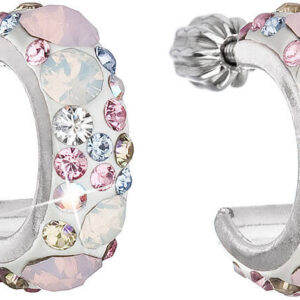 Evolution Group - Pavona Stylové náušnice s krystaly Magic Rose 31118.3