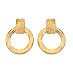 Hot Diamonds Elegantní pozlacené náušnice s diamanty Jac Jossa Hope DE677