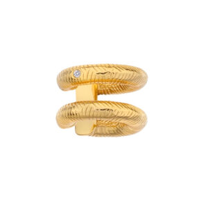 Hot Diamonds Módní pozlacená single náušnice s diamantem Jac Jossa Hope DE682