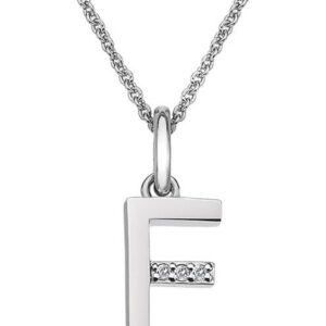 Hot Diamonds Náhrdelník Hot Diamonds Micro F Clasic DP406 (řetízek