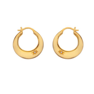 Hot Diamonds Pozlacené náušnice kruhy s diamanty Jac Jossa Soul DE672