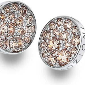 Hot Diamonds Stříbrné náušnice Hot Diamonds Emozioni Scintilla Champagne DE454