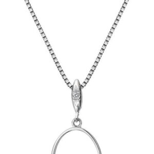 Hot Diamonds Stříbrný náhrdelník s diamantem Horizon Topaz DP767