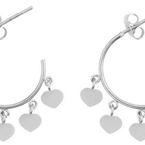 JVD Stříbrné kruhové náušnice s přívěsky SVLE0816XH20000