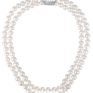 JwL Luxury Pearls Dvojitý/dvouřadý náhrdelník z pravých bílých perel JL0656