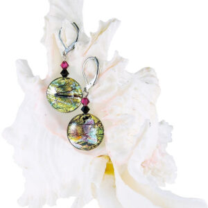 Lampglas Hravé náušnice Sweet Candy s 24karátovým zlatem a ryzím stříbrem v perlách Lampglas ERO3