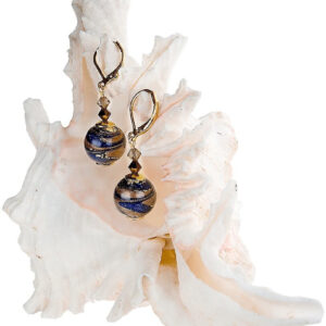 Lampglas Jedinečné náušnice Egyptian Romance s 24karátovým zlatem v perlách Lampglas EER1