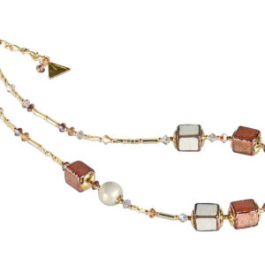 Lampglas Jemný náhrdelník Sweet Cream z perel Lampglas NCU23