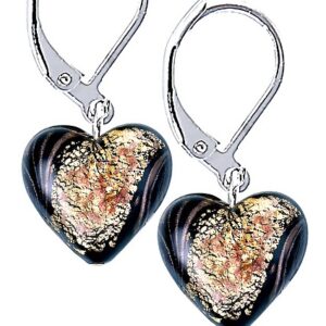 Lampglas Luxusní náušnice Starry Night s 24karátovým zlatem v perlách Lampglas ELH32