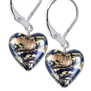 Lampglas Magické náušnice Egyptian Heart s 24karátovým zlatem v perlách Lampglas ELH26