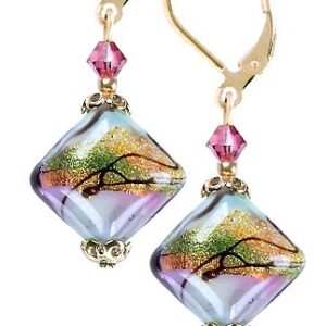 Lampglas Nádherné náušnice Hi Elegance s 24karátovým zlatem v perlách Lampglas ERO9