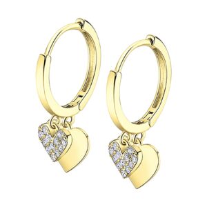 Lotus Silver Překrásné pozlacené náušnice kruhy s přívěsky Trendy LP3274-4/2