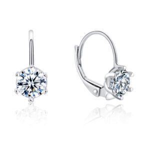 MOISS Něžné stříbrné náušnice s čirými zirkony E0000676