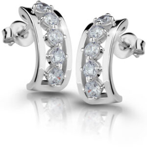 Modesi Stříbrné náušnice se zirkony M21089