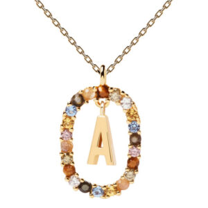 PDPAOLA Krásný pozlacený náhrdelník písmeno "A" LETTERS CO01-260-U (řetízek