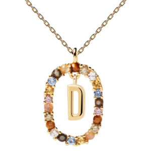 PDPAOLA Krásný pozlacený náhrdelník písmeno "D" LETTERS CO01-263-U (řetízek
