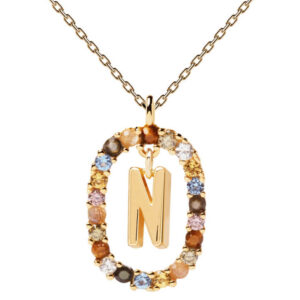 PDPAOLA Krásný pozlacený náhrdelník písmeno "N" LETTERS CO01-273-U (řetízek