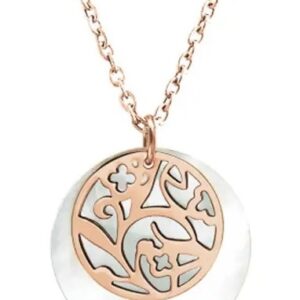 Pierre Lannier Jemný bronzový náhrdelník s perletí Eolia BJ03A0491