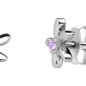 Preciosa Slušivé stříbrné náušnice Kytičky Fresh 5346 56