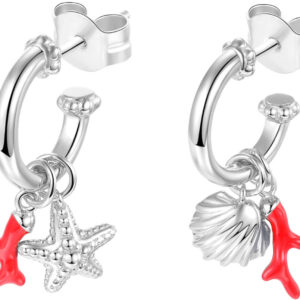 Rosato Stříbrné půlkruhové náušnice Storie RZO033R