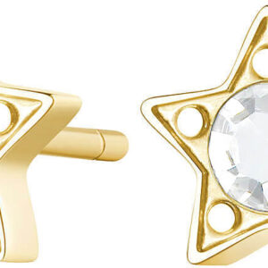 S'Agapõ Elegantní ocelové náušnice s čirými krystaly CLICK SCK47