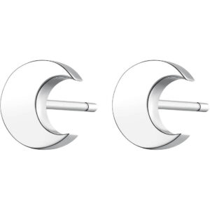 S'Agapõ Elegantní ocelové náušnice ve tvaru půlměsíce CLICK SCK43