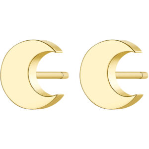 S'Agapõ Elegantní ocelové náušnice ve tvaru půlměsíce CLICK SCK44