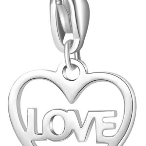 S'Agapõ Ocelový přívěsek Srdíčko Happy SHA364