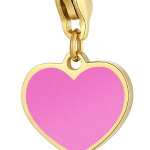 S'Agapõ Romantický pozlacený přívěsek Srdce Happy SHA393