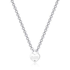S'Agapõ Slušivý ocelový náhrdelník se srdíčkem Be My Always SBM75