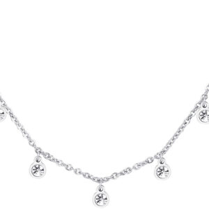 S'Agapõ Třpytivý ocelový náhrdelník Luce SCE01