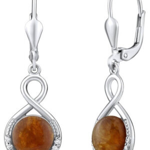 Silvego Stříbrné náušnice s přírodním Granátem Hesonitem JST14710GRE