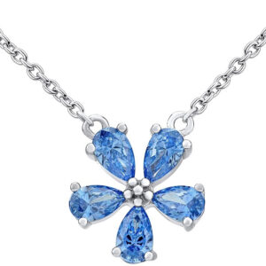 Silvego Stříbrný náhrdelník ALEXANDRIA s krystaly Swarovski MW10816A