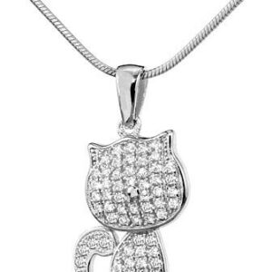 Silvego Stříbrný přívěsek Kočička JJJP0249
