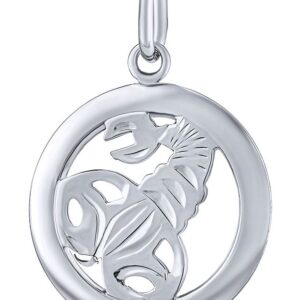 Silvego Stříbrný přívěsek znamení zvěrokruhu Štír - kulatý SILVEGOB10283S11