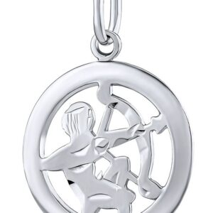 Silvego Stříbrný přívěsek znamení zvěrokruhu Střelec - kulatý SILVEGOB10283S12