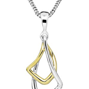 Silver Cat Půvabný bicolor náhrdelník s kubickými zirkony SC467 (řetízek