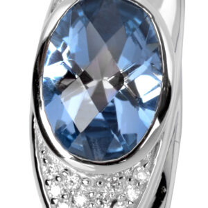 Silver Cat Stříbrný přívěsek s krystaly SC056