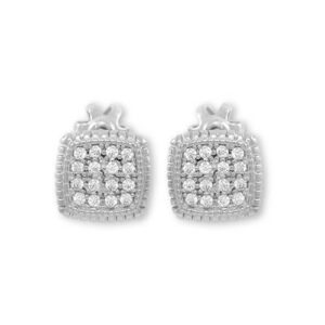 Soliter Čtvercové náušnice pecky z bílého zlata 745 239 001 01047 0700000