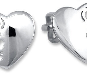 Soliter Jemné náušnice z bílého zlata Srdíčka 231 001 00648 07